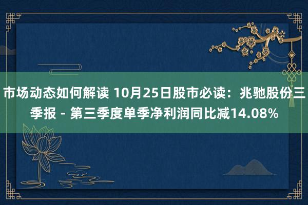 市场动态如何解读 10月25日股市必读：兆驰股份三季报 - 第三季度单季净利润同比减14.08%