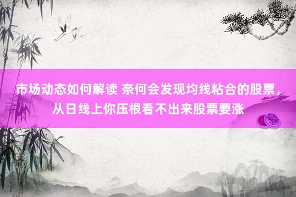 市场动态如何解读 奈何会发现均线粘合的股票，从日线上你压根看不出来股票要涨