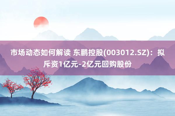 市场动态如何解读 东鹏控股(003012.SZ)：拟斥资1亿元-2亿元回购股份