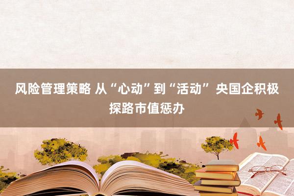 风险管理策略 从“心动”到“活动” 央国企积极探路市值惩办