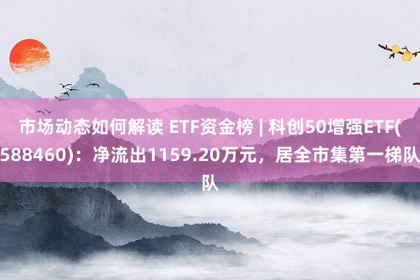 市场动态如何解读 ETF资金榜 | 科创50增强ETF(588460)：净流出1159.20万元，居全市集第一梯队