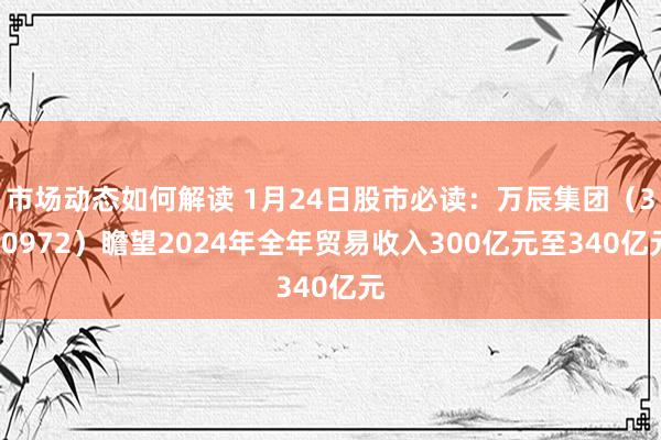 市场动态如何解读 1月24日股市必读：万辰集团（300972）瞻望2024年全年贸易收入300亿元至340亿元