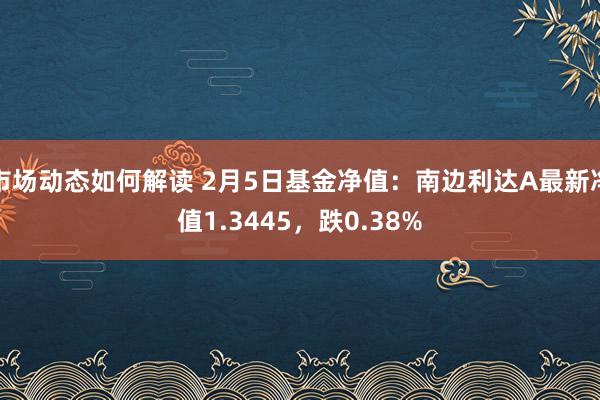 市场动态如何解读 2月5日基金净值：南边利达A最新净值1.3445，跌0.38%