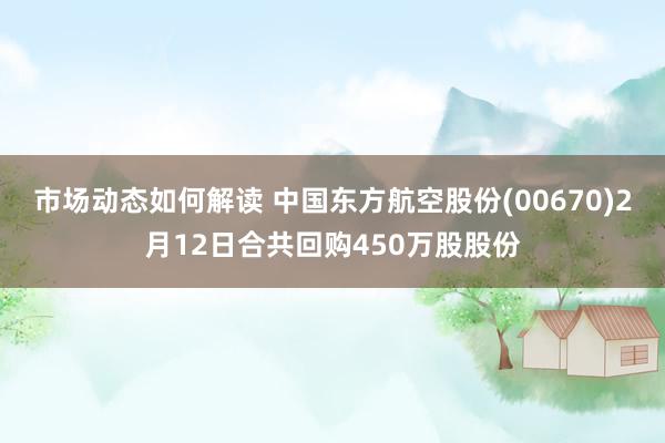 市场动态如何解读 中国东方航空股份(00670)2月12日合共回购450万股股份