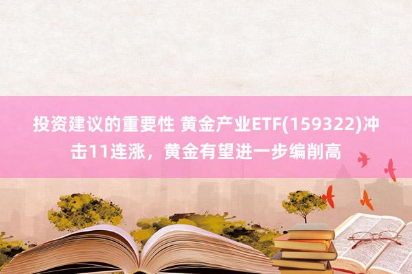 投资建议的重要性 黄金产业ETF(159322)冲击11连涨，黄金有望进一步编削高